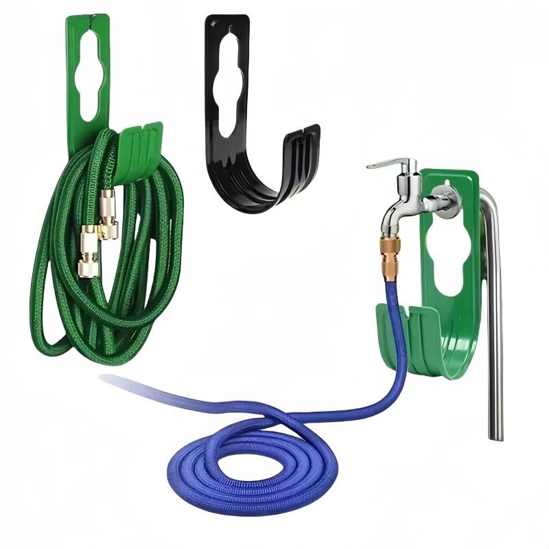 Garden Hose Hangers, Wall Mounted Heavy Duty Hose Hangers, Faucet Watering Hose Hangers, Exterior Wall Storage Hose Pipe Hangers