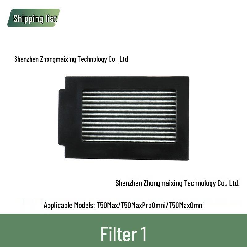 Ecovacs T50 PRO Robot Vacuum Cleaner Accessories: Filter, Mop Cloth, Side Brush, Dust Bag, Cleaning Solution