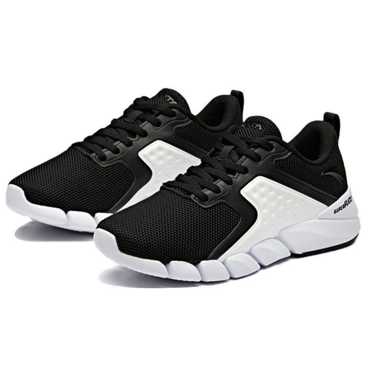 Anta Comfortable Breathable Running Shoes Women Sneakers Black White 12845556-1
