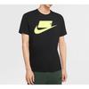 Nike Sportswear Logo Print Short Sleeve T-Shirt Men Tops Black Yellow CK2227-013
