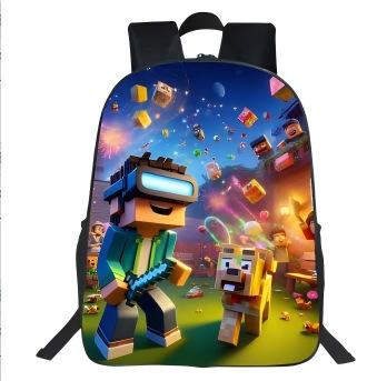 16 Inch Children'S Primary School Schoolbag 3D Game Backpack Waterproof Backpack