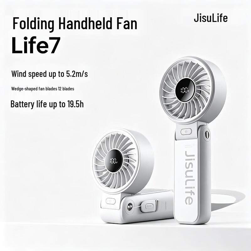 JISULIFE Handheld & Neck Fan