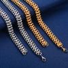 12mm Unique Stainless Steel Chunky Necklace Link Centipede Chain for Men Women Punk Hiphop Rock Boy Heavy Metal Jewelry Choker