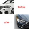 Paar Scheinwerfer-Augenbrauen-Lid für BMW X5 X6 F15 F16 F85 F86 2014-2018 F15 Scheinwerfer-Dekoration Schutz Zubehör
