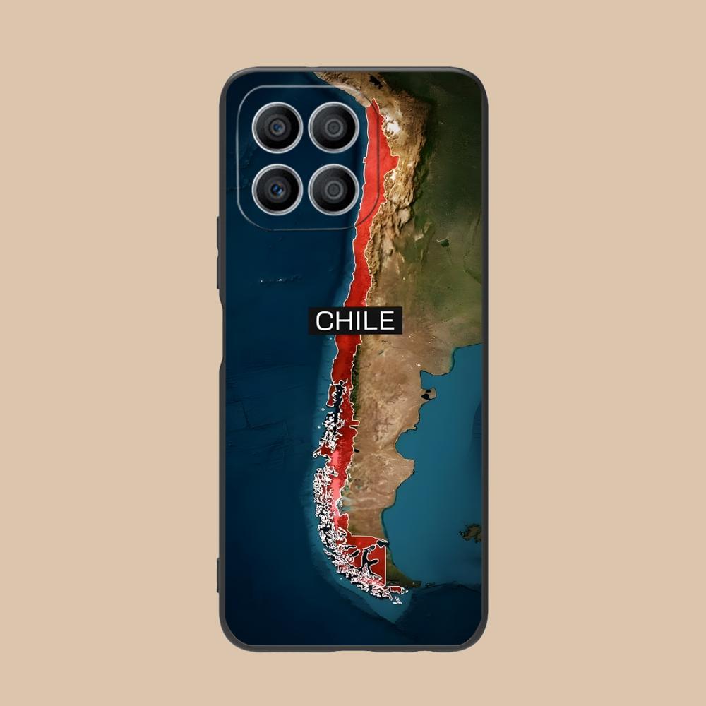

Chile Flag Matte TPU Mobile Phone Case for Honor 90 80 70 60 50 30 20 10 9 8 7 Pro S SE Lite 5G Colorful Printing Cover Honor 8