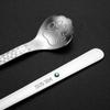 304 rustfritt stål kaffeskje Katt Hundepote Teskje Ettermiddagste Dessertskje Uthult Langt skaft servise kaffeskjeer