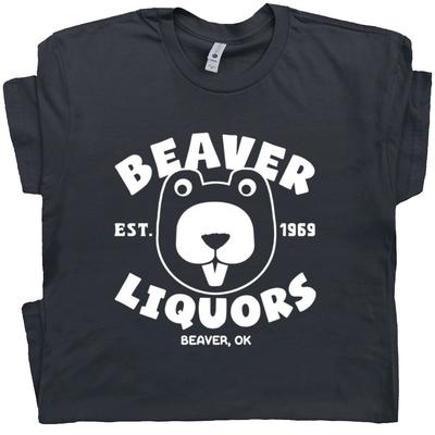 Beaver Liquors T Shirt Offensive Saying Rude Sexual Sex Tee Dirty Slogan Graphic