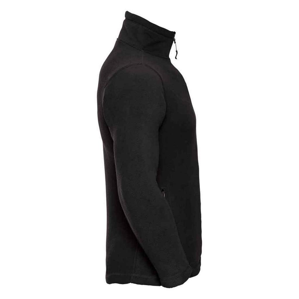 Russell Mens Quarter Zip Outdoor Fleece Top