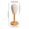 Pin-Able Hat Display Stand Natural Wood for Showrooms, Shelves