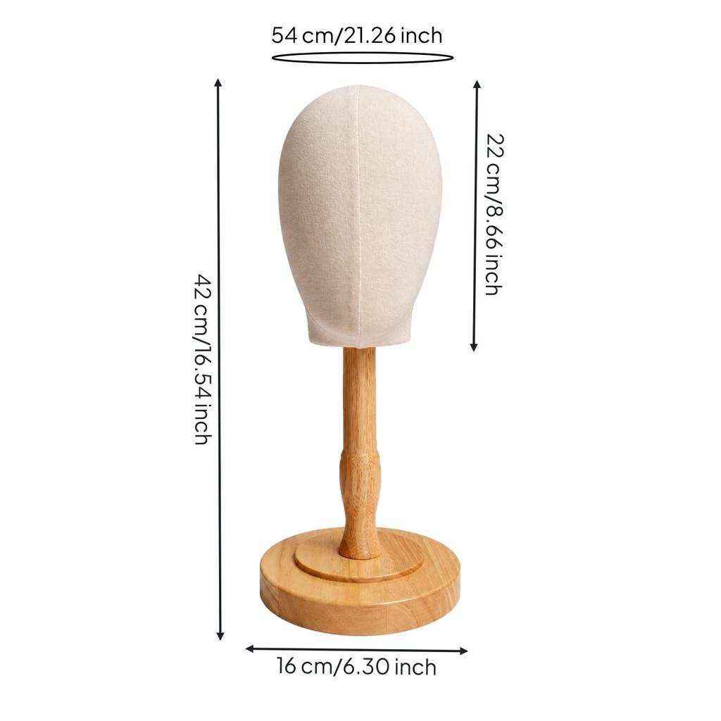 Pin-Able Hat Display Stand Natural Wood for Showrooms, Shelves