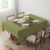 Green Tablecloth Geometric Light Luxury Dining Table Coffee Table Desk Decorative Tablecloth Tablecloth Outdoor Picnic Towel