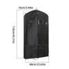 Garment Bag Black Zippered Closet Storage Clothes Cover Garment Storage Bag With Zipper For Gowns Clothing Outfit Clothes Dress