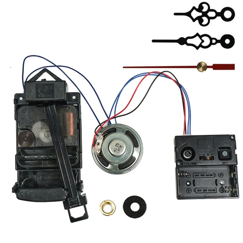 1 Set Wall Clock Movement Kit Watch Repair Set Vintage Clock DIY Quartz Mechanism Pointers Music Box 17mm Shaft