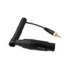 HangTon Microphone Transmitter Audio Cable for Sennheiser SK500 Sony UWP D11 XLR Female Locking TRS Coiled G4, D21, 3-Pin 3.5mm 1/8"