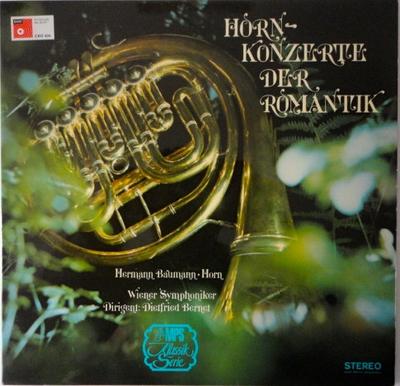 LP Record HERMANN BAUMANN WIENER SYMPHONIKE Hornkonzerte Der Romantik CRO834 MPS Records 1970 Germany Classical Used