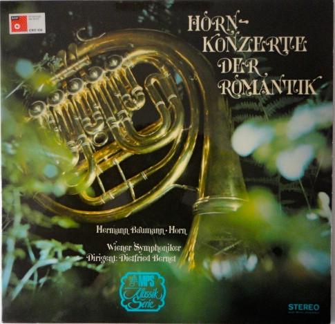 

LP Record HERMANN BAUMANN WIENER SYMPHONIKE Hornkonzerte Der Romantik CRO834 MPS Records 1970 Germany Classical Used