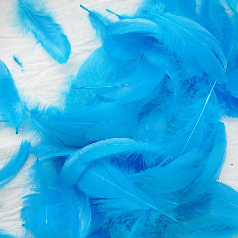 50Pcs Macaron Colored Feather Decorative Goose Feather Large Medium Floating Dream Net Gift Box Filled With Bouquet Diy Handmade Materials