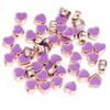 10pcs/lot 8mm Alloy Double Sided Love Heart Beads Multicolor Enamel Loose Spacer Beads For DIY Jewelry Making Necklace Bracelets