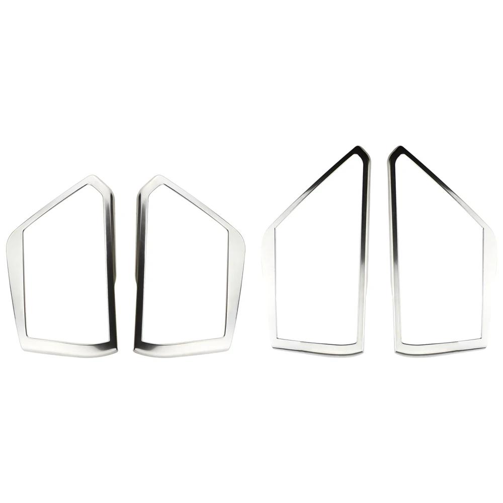 

For Volkswagen VW T-Roc TROC 2018 - 2025 Door Stereo Speaker Cover Audio Frame Sticker Decoration Trim Interior Accessories срібний