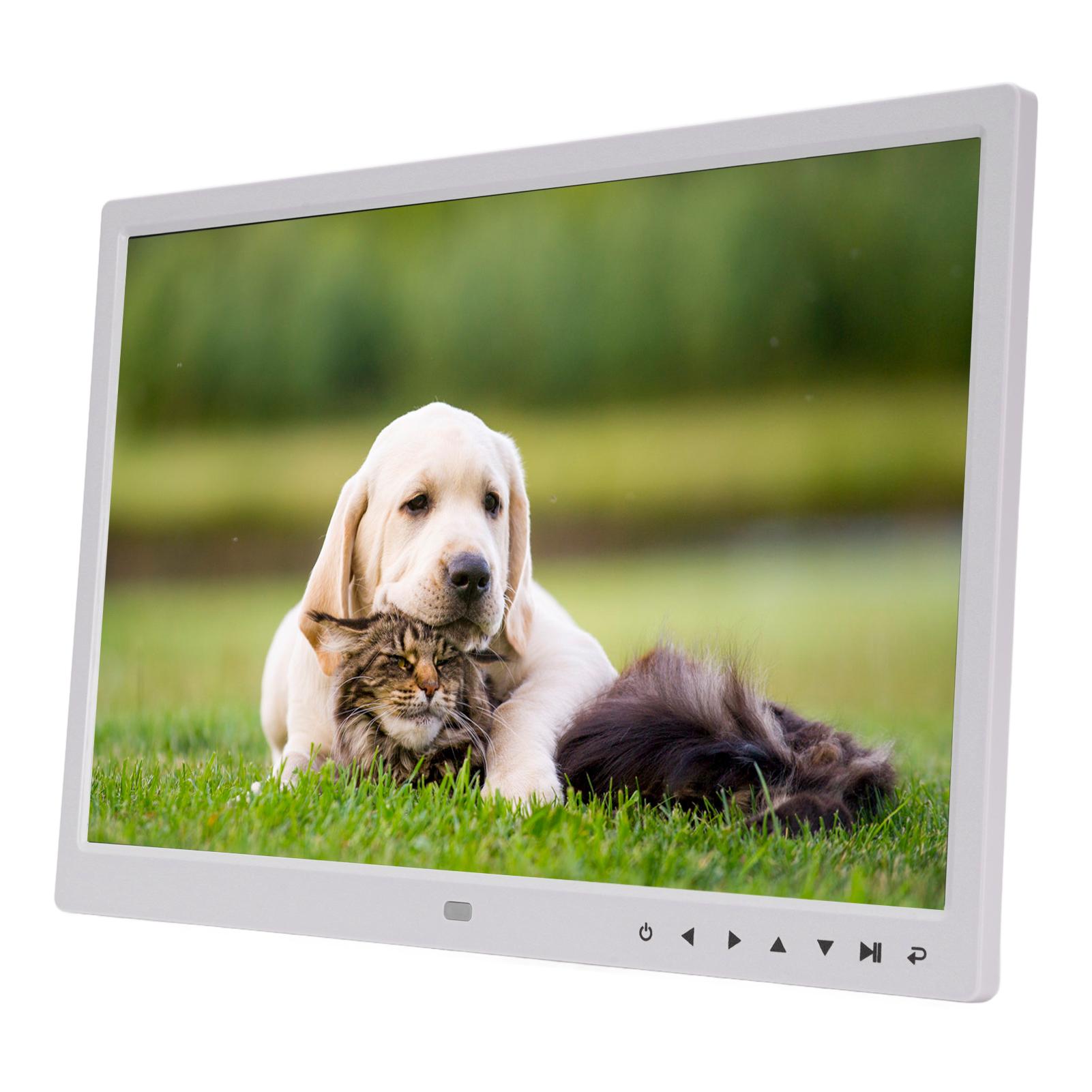 

Digital Picture Frame 15 Inch 1080P HD Multifunctional Wireless Electronic Photo Frame with Remote Control for Home белый