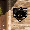 Custom Engraved Baseball Player Metal Wall Art Deco Style Personalized New Year Home Training Fields