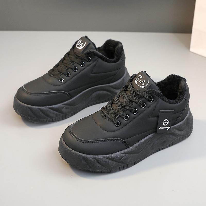 

[Customized] H231 winter velvet cotton shoes with thick soles to increase height, keep warm, casual board shoes, student sports shoes, street shooting 40