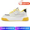 Fashion casual shoes men's 2025 summer new mesh breathable thick baseplate shoes Korean version versatile color matching skateboard shoes