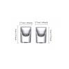 2pcs High End Transparent Shot Glass Exquisite Party Thick Bottomed Wine Glass Classic Vodka Glass Drinkware Unique Family Gifts