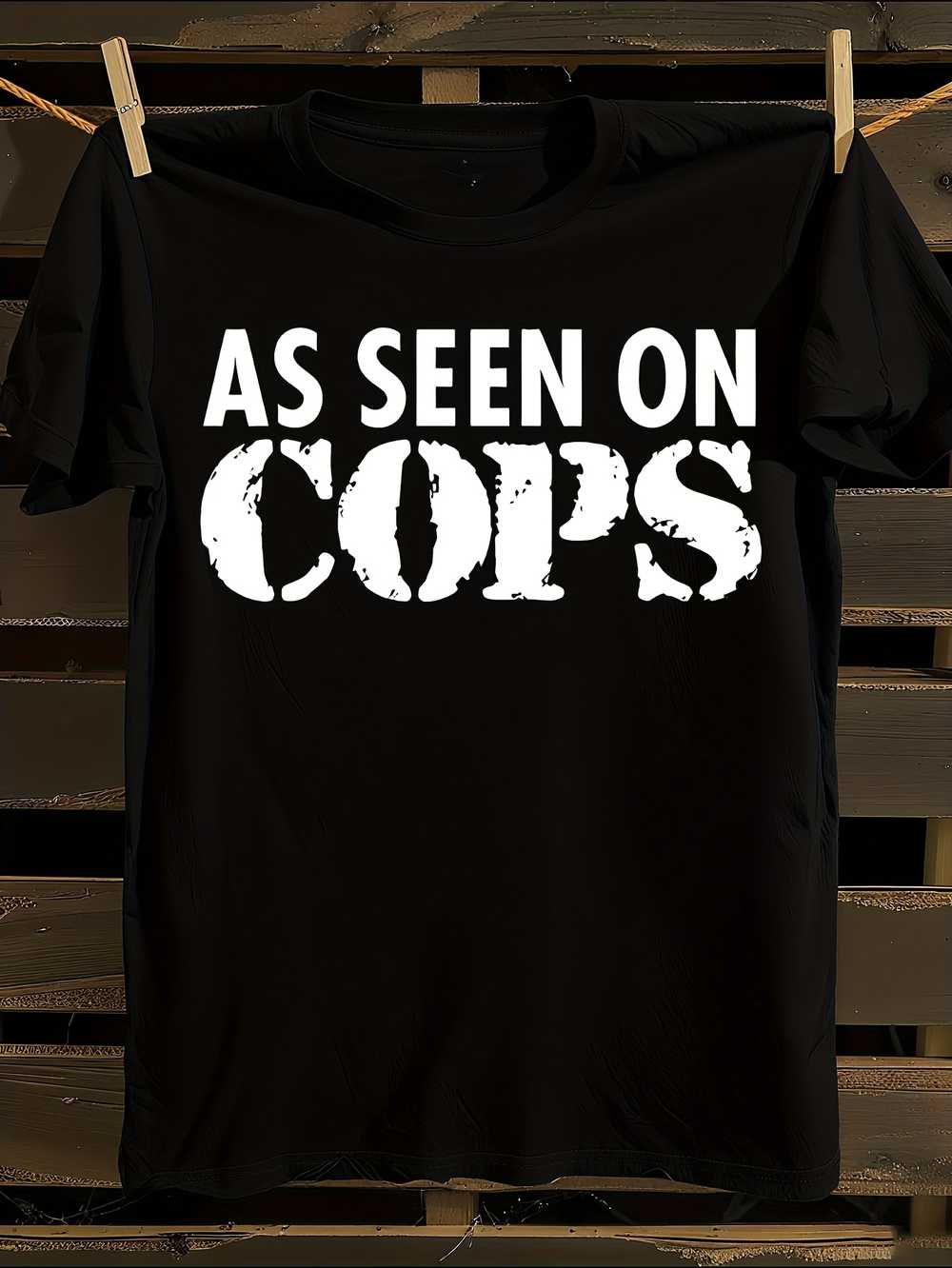 

s As Seen On Cops T-Shirt XL