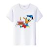 Kawaii Donald Duck Plus Size Tee Ladies Graphic Clothes Summer Women Short Sleeve T-shirt Disney Cartoon Men Tshirt Female Tops
