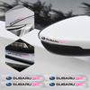 1Set/4Pcs Car Emblem Stickers Rearview Mirror Wiper Decals Accessories For Subaru STI Forester Impreza Legacy Outback XV BRZ WRX bb1