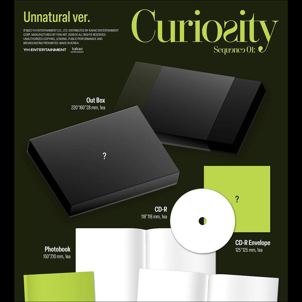 [Pre-order] AND2BLE [Sequence 01 Curiosity] 1st Mini Album (Unnatural Ver. / Gazed Ver. / Break Ver.) + Free Gift