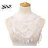 Sheer Lace Triangle Bandana Rose Tassel Scarf for Women Elegant Hollow Floral Women Shawl Versatile Lightweight Head Wrap Parties And Photoshoots