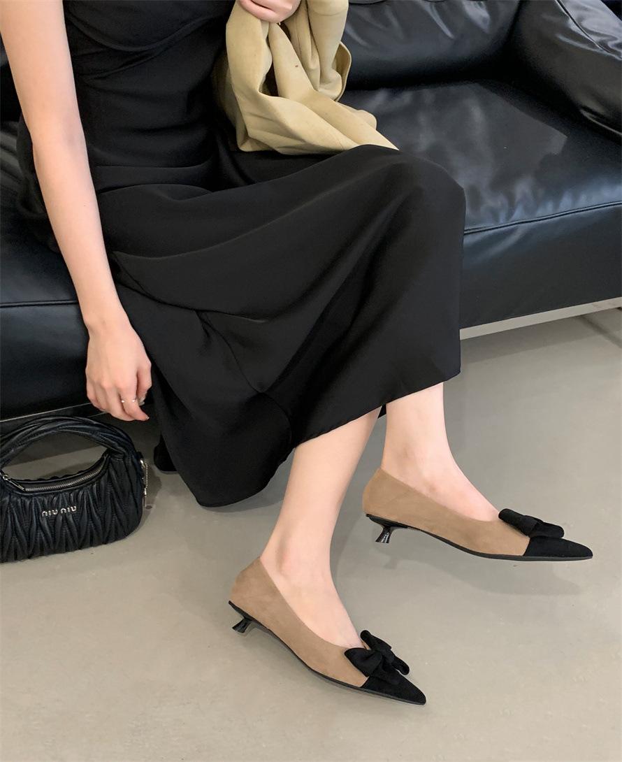 

Pure desire high heels women s thin heels 2025 new models are not tired of standing for a long time women s style with skirts, single shoes women s 39 хакі