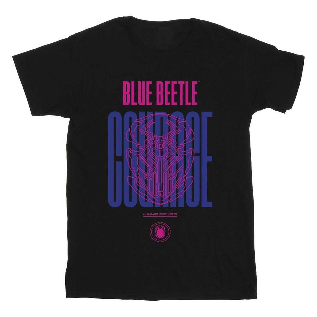 Blue Beetle Mädchen Mut Baumwoll-T-Shirt