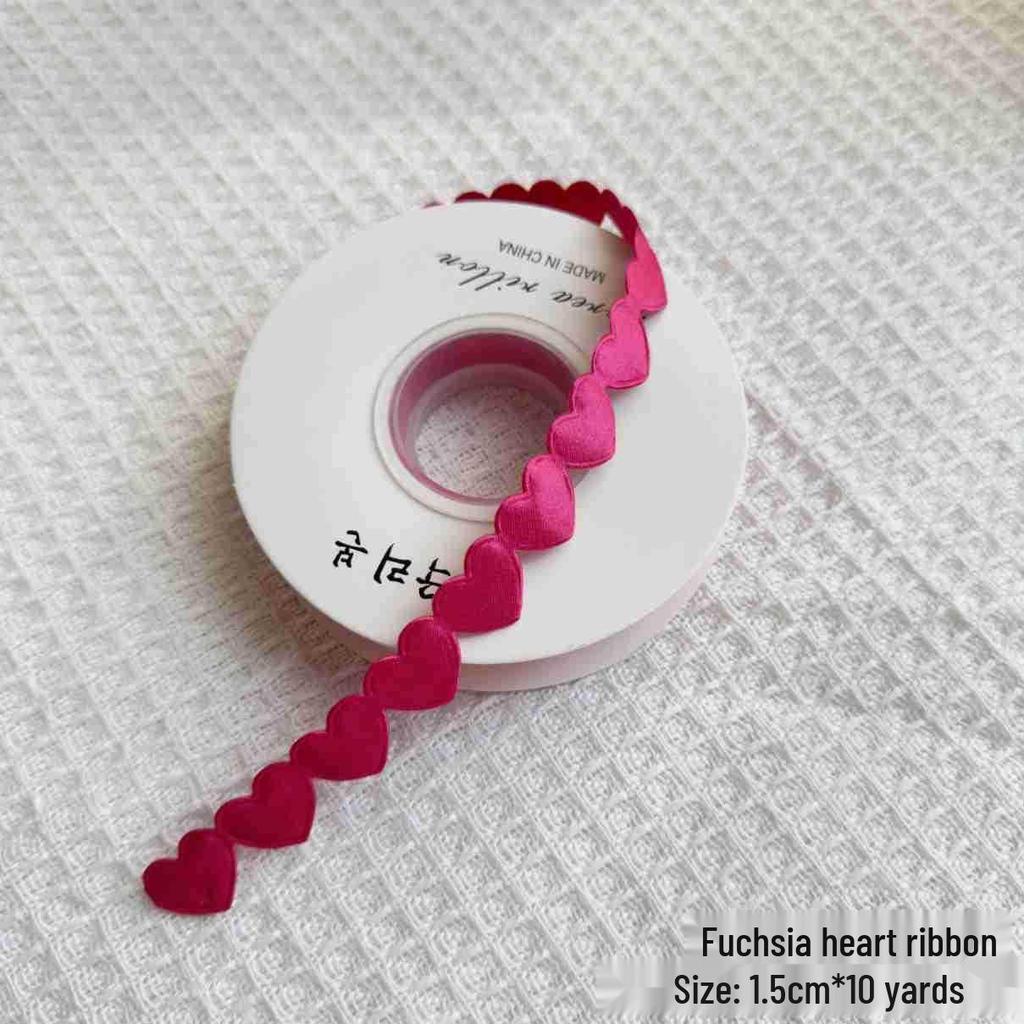 Valentine's Day Heart-to-Heart Satin Floral Ribbon Bow Cake Box Tie