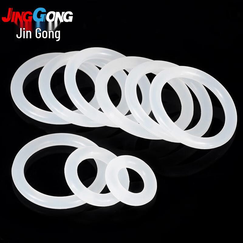 JINGGONG Silicone O-Ring Seal Outer Diameter 5mm x Wire Diameter 1mm
