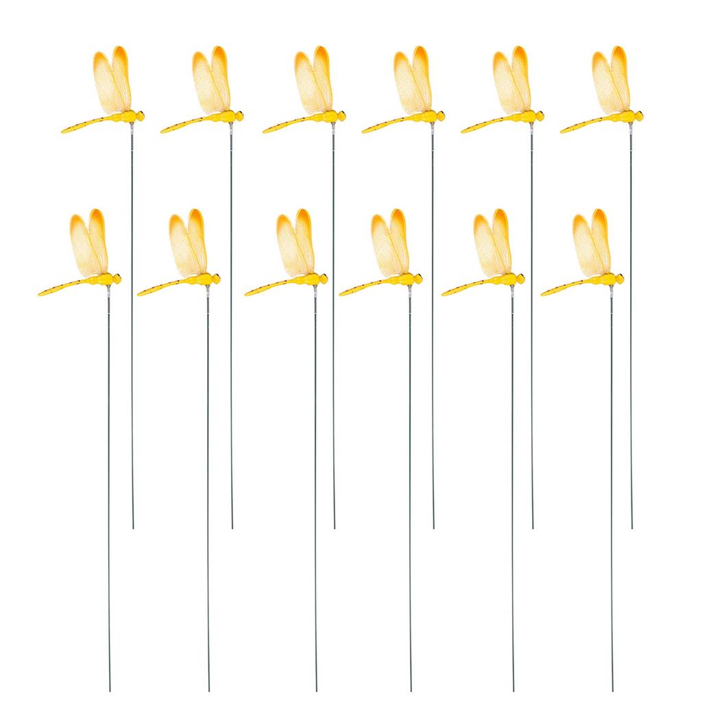 Insect Simulation Poles, 3d Garden Decorations, Insect-repellent Garden Decorations, Courtyard Decorations (12 Pieces/set)