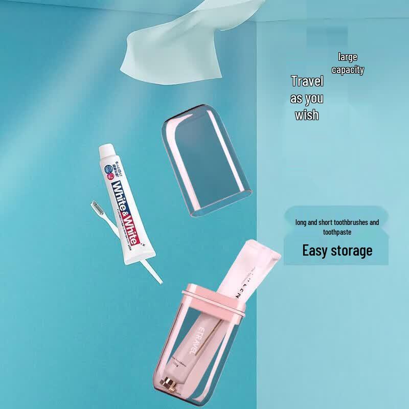 Yilv 2-in-1 Travel Wash Cup and Toothbrush Holder