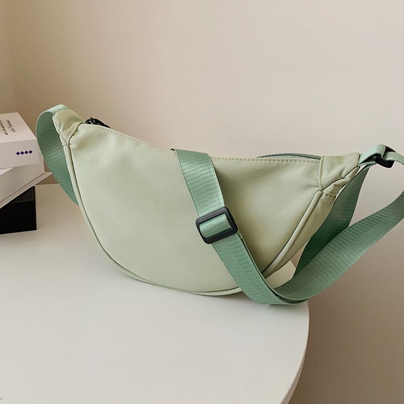 Nylon Women's Crossbody Dumpling Bag – 2025 Trendy Lightweight Small Canvas Shoulder Bag.