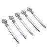 5PCS Vintage Letter Opener Metal Hand Envelope Mail Opening Tool for Home School  