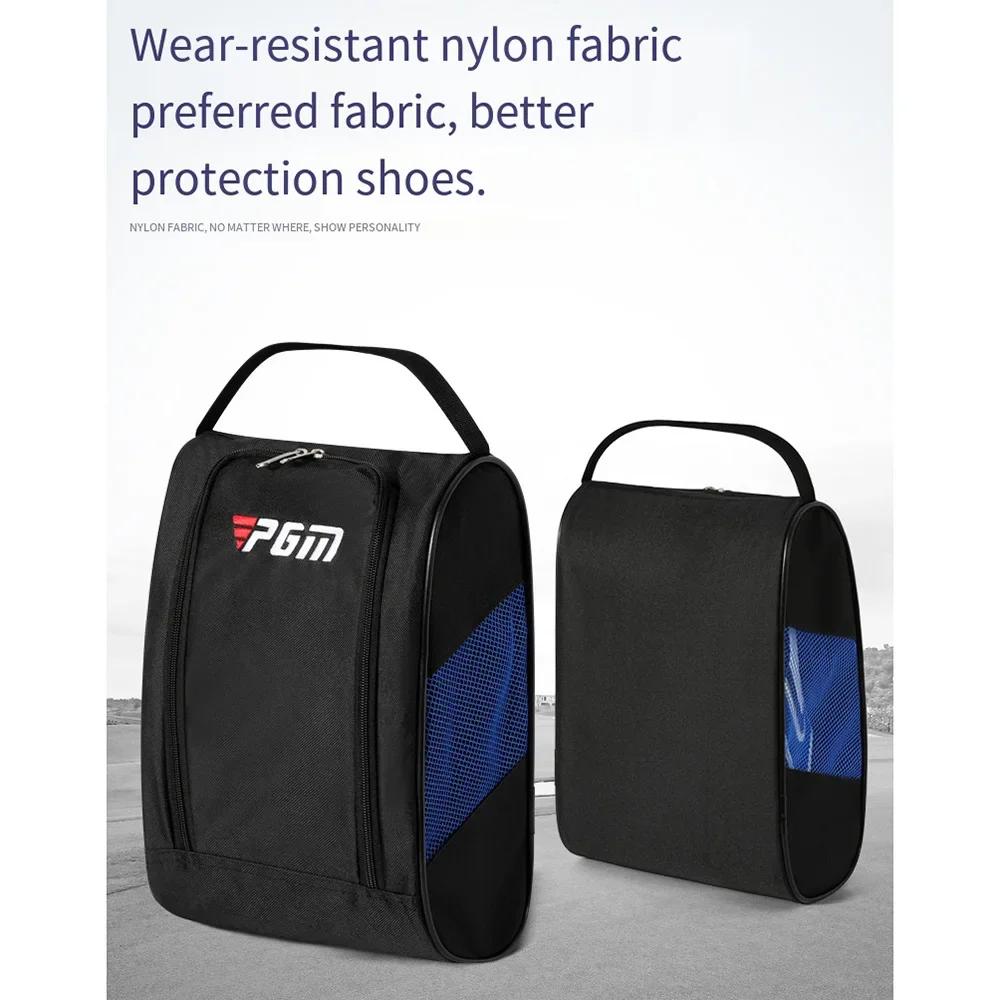 Outdoor Golf Shoe Bag for Travel Breathable Zippered Sports Golf Shoe Carrier Bags for Men Women