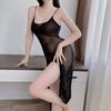 Sex lingerie pure lust lace transparent dress pink suspender stepmom sexy clothes abstinence temptation