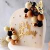 Oh Baby Cake Topper, 10pcs Acrylic Cake Toppers Oh Baby Sign Cupcake Toppers Cake Decorating Supplies Kit Cupcake Topper Mirror Gold Birthday
