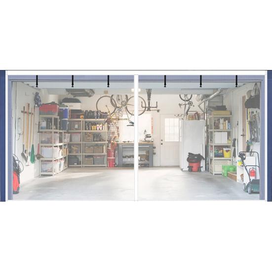 

Magnetic Screen Door Heavy-Duty Reinforced Mesh Screen Auto-Close Screen Door Hands-Free S белый