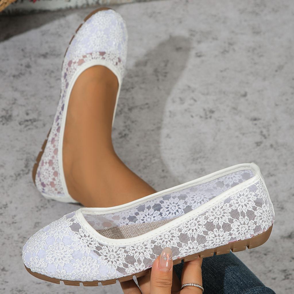 Fashion New Women Flats Shoes Summer Ballet Flat Fashion Loafers Shoes Women Slip on Sweet Hollow Flat Sneakers Women Zapatos De Mujer