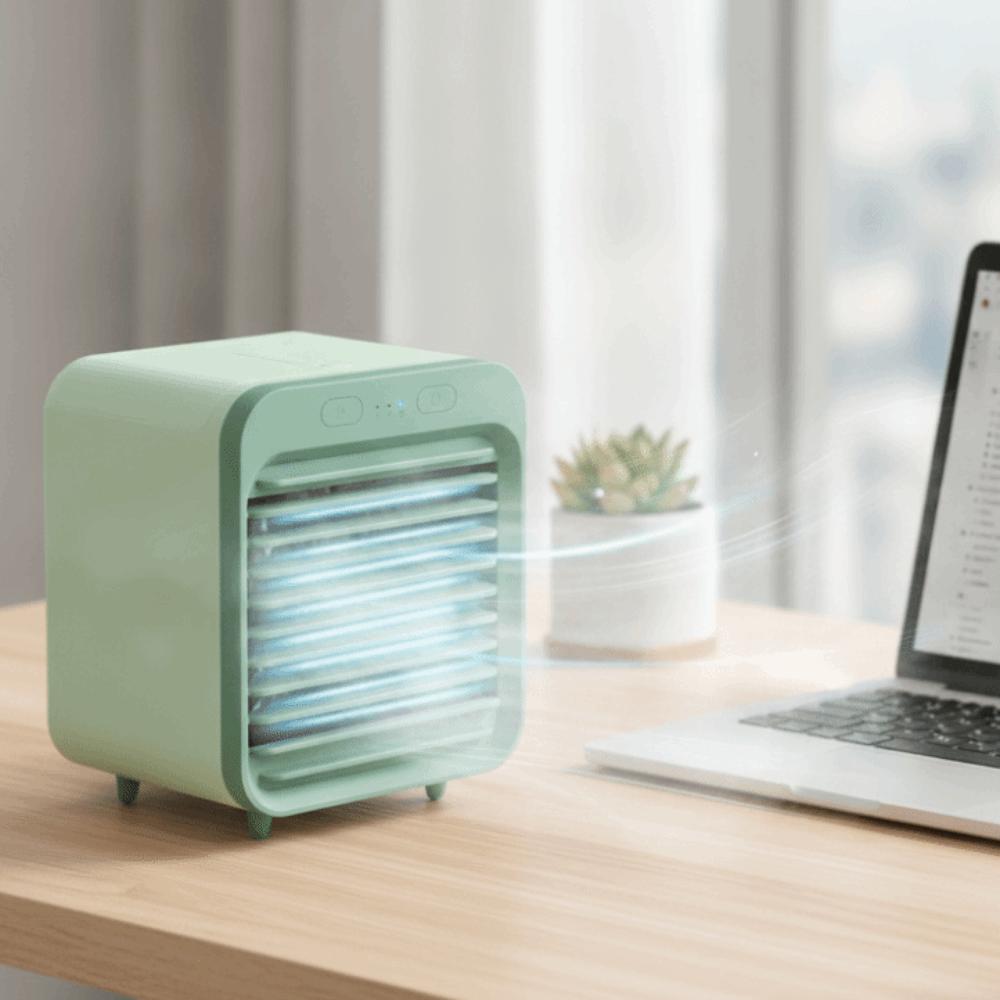 USB Powered Desktop Air Cooler Mute Operation USB Air Cooler Portable Cooling