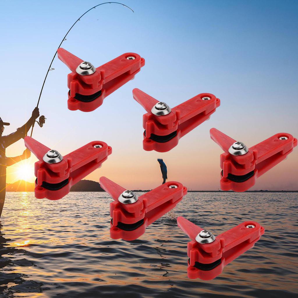 6 Pezzi Moschettoni a Linea per Planer Board Clip di Rilascio Downrigger Moschettone a Tensione Pesante Clip di Rilascio Peso Clip di Rilascio per Pesca