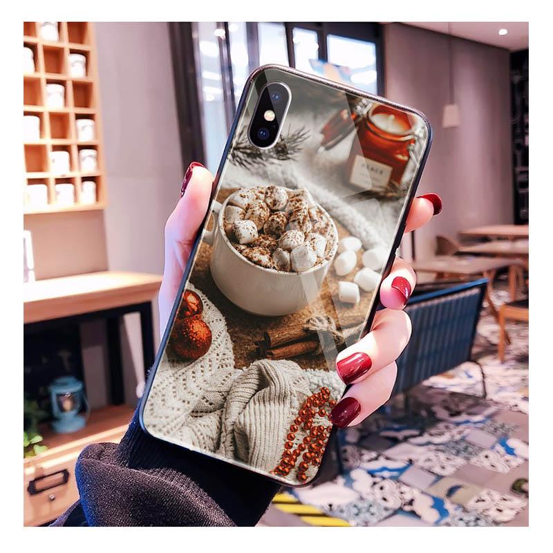 Glass phone case For Samsung S25 S24 S23 S22 Ultra S24 Plus A55 A16 A54 A15 A56 A36 S25 FE Christmas Aesthetic