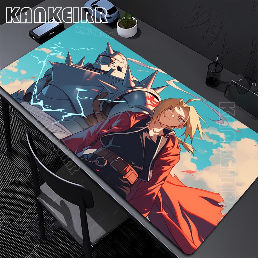 Xxl Anime Mouse Pad Large Gaming Accessories Fullmetal Alchemist Mousepad Custom Home Keyboard Pads Office Pc Gamer Cabinet Mat